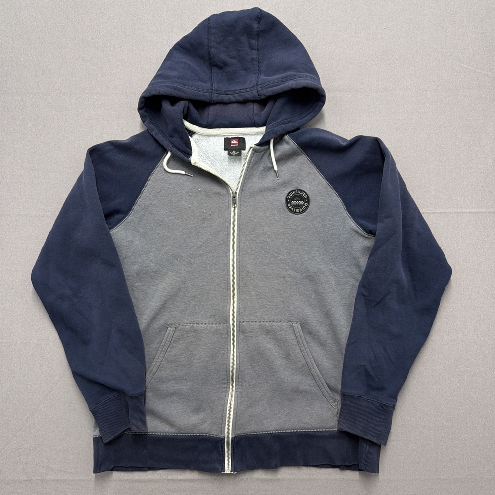 QUIKSILVER Mens XL‎ X-Large hoodie/hooded Sweatshirt Faded Distressed
